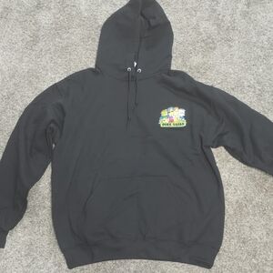 The Simpsons "Dork Squad" Black Hoodie with Colorful Embroidered Patch - Size LG
